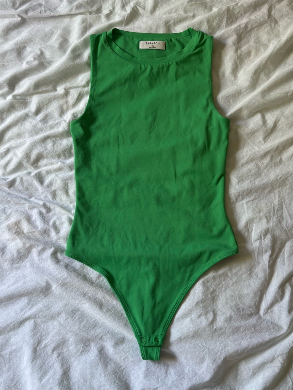 Babaton gloss green body suit